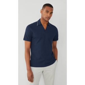 Tricou polo slim fit - Bleumarin