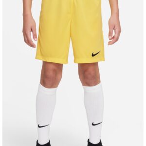 Pantaloni scurti cu tehnologie Dri-FIT pentru fotbal Park III - Negru/Galben