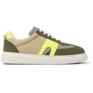 Pantofi sport cu insertii din piele intoarsa Runner K21 - Verde/Gri