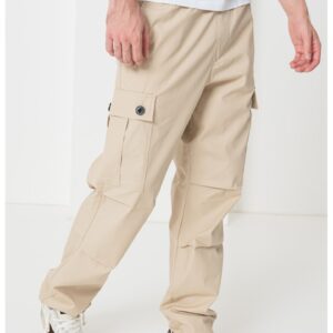 Pantaloni cargo de bumbac Garlo - Maro nisip