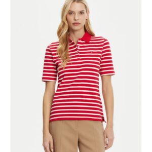 Tricou Polo Dama - Rosu - 96% bumbac - 4% elastan -