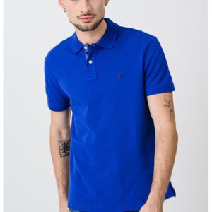 Tricou polo din amestec de bumbac organic - Albastru royal