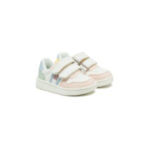Tenisi pentru fete - inchidere velcro - piele ecologica - multicolor