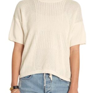 Tricou pentru dama Memories - Bumbac - Crem