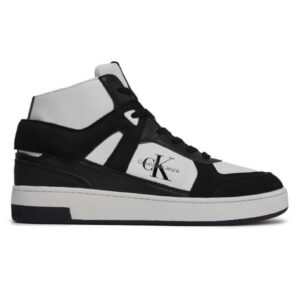 Pantofi sport pentru Barbati - basket cupsole mid lth - YM0YM00883-01W - Negru