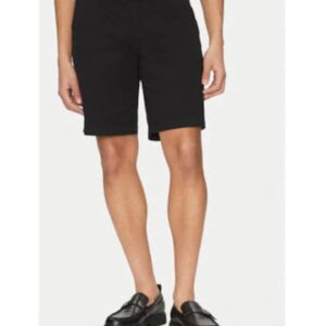 Pantaloni scurti barbati - negru - bumbac/elastan - Negru