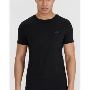 Tricou barbati set de 2 - slim fit - negru - 95% bumbac