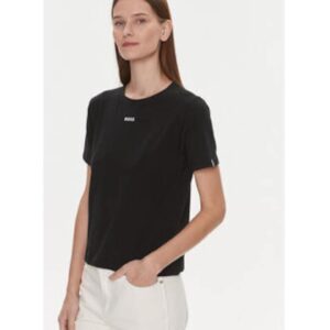Tricou dama -  Bumbac/Elastan - Negru