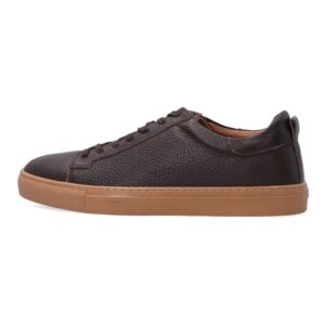 Pantofi sport din piele naturala - Maro
