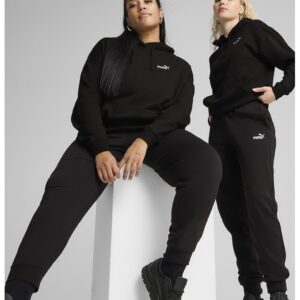 Pantaloni de trening conici cu buzunare laterale - Negru