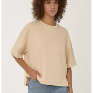 Tricou dama viscoza/poliester/elastan - bej