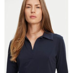 polo de dama - Bleumarin - 80% poliester - 20% elastan