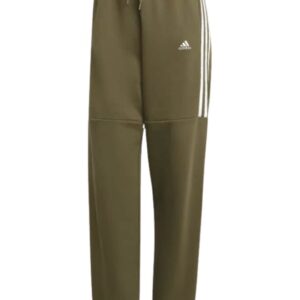 Pantaloni de trening dama  kaki - talie inalta - buzunare - bumbac reciclat
