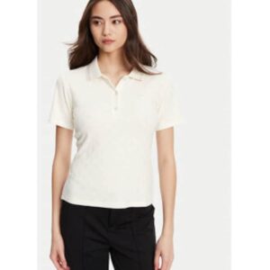 Tricou din amestec de viscoza si poliester cu guler polo