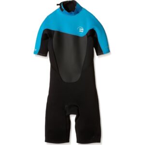 Costum de baie pentru baieti  Foil 2x2 - Negru/Albastru