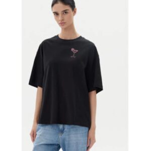 Tricou dama -  Bumbac - Negru - Negru