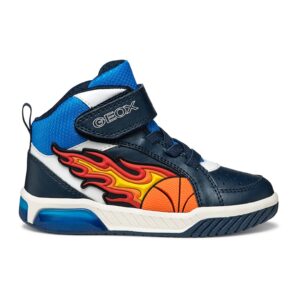 Pantofi sport mid-cut cu LED-uri - Albastru royal/Alb optic/Bleumarin