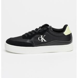 Pantofi sport low-cut de piele - Negru