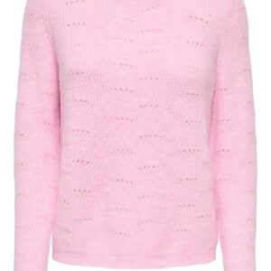 Pulover Dama -  Roz - 82% poliester - 15% acril - 3% elastan -
