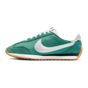 Pantofi sport Pacific cu logo si garnituri de piele intoarsa - Alb/Verde smarald