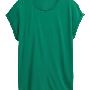 Tricou dama 1030942 - Viscoza/Poliester - Verde - Verde