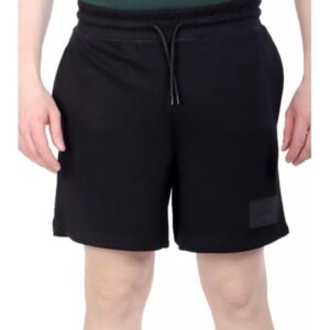 Pantaloni barbati -  Bermuda - negru - 50% viscoza - 45% poliester - 5% elastan -