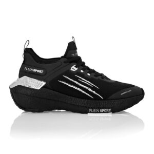 Pantofi sport wedge foarte usori Stealth Runner - Negru/Alb murdar
