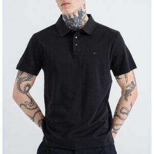Tricou polo din bumbac cu monograma brodata discreta