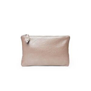 Portfard piele - St. Moritz - grej sidef - 23 x 3 x 15 cm