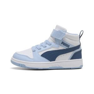 Pantofi sport mid-cut cu velcro Rebound V6 - Albastru pastel/Alb optic