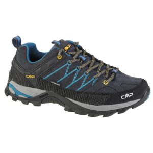 Pantofi de drumetie pentru barbati -  Piele & Stofa - Gri - 68785