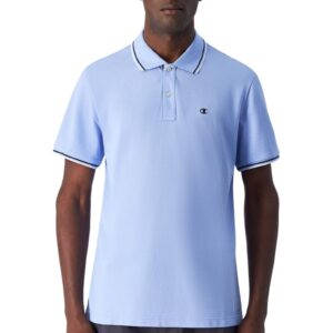 Tricou polo barbati -  bumbac - albastru deschis