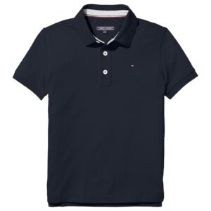 Tricou polo din amestec de bumbac organic - Bleumarin