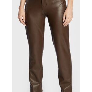 Pantaloni dama  Bumbac - Maro