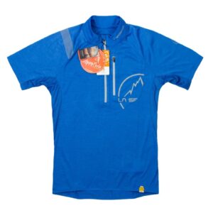 Tricou pentru barati trekking - albastru - poliester
