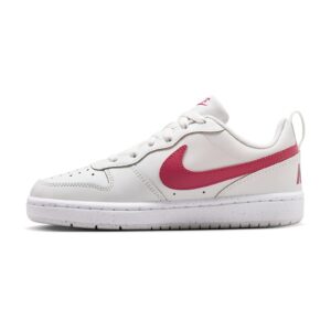 Pantofi sport Court Borough din piele ecologica - Alb/Roz zmeuriu