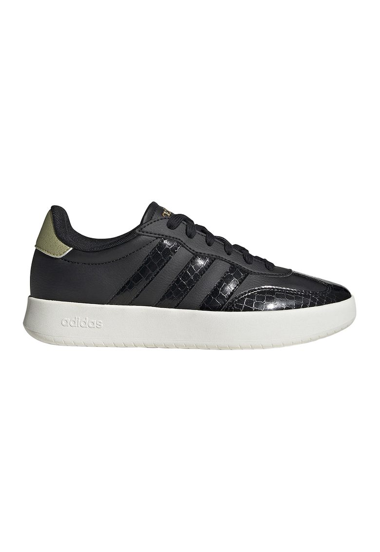 Pantofi sport din piele ecologica cu logo - Auriu/Negru stins