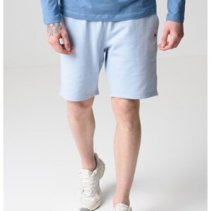 Pantaloni scurti cu snur in talie - Albastru pastel
