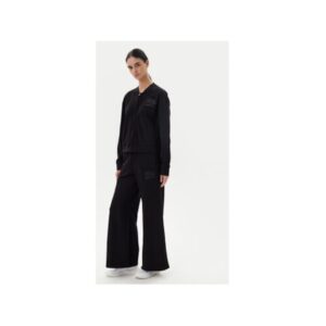 Pantaloni de trening dama Emporio Armani - 7W000179 AF12473 - Bumbac/Poliester - Negru - Negru