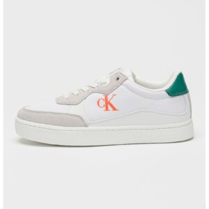 Pantofi sport low-cut de piele - Alb/Verde