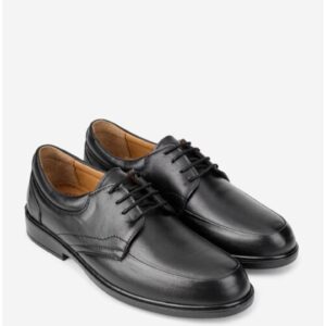 Pantofi clasici din piele neagră pentru bărbați - Negru