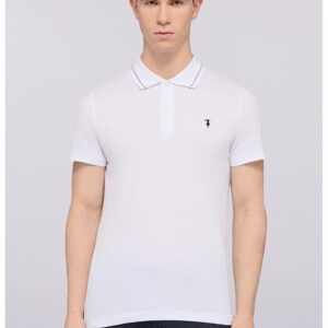 Tricou polo din bumbac - Alb optic