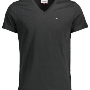 Tricou barbati Regular fit bumbac organic cu anchior negru - Black Grain