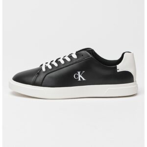 Pantofi sport din piele cu detaliu logo - Alb/Negru