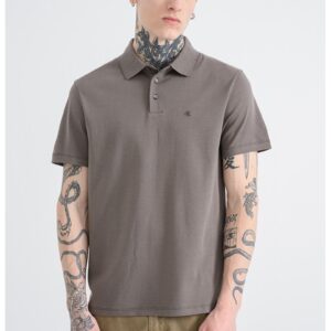 Tricou polo din bumbac cu monograma brodata discreta