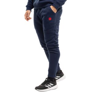 Pantaloni sport barbati James bleumarin - bumbac - set cu snururi de strangere