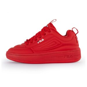 Pantofi sport flatform din piele ecologica cu logo Superbubble - Alb/Coral
