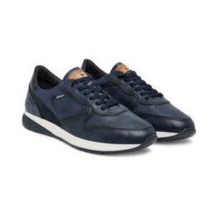 Pantofi sport pentru barbati -  piele naturala - bleumarin