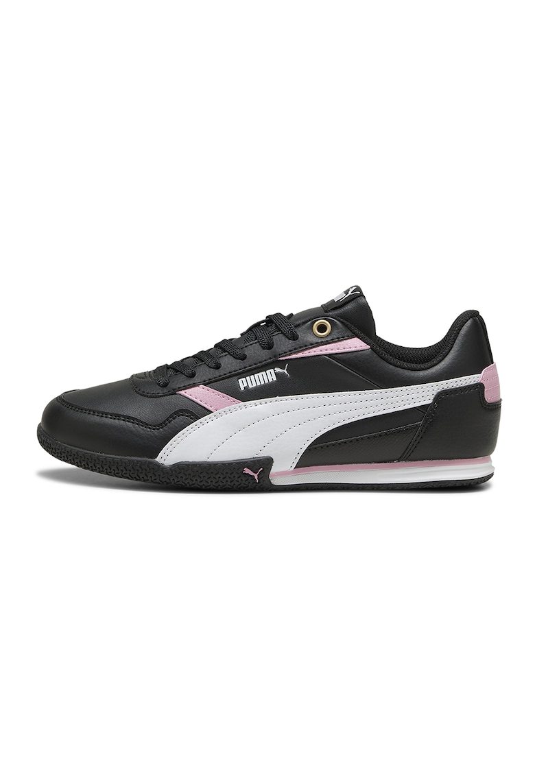 Pantofi sport Bella Donna din piele ecologica - Alb/Negru/Roz