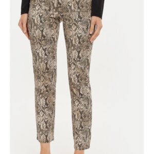 Pantaloni dama -  304280382 - Bumbac - Maro - Maro